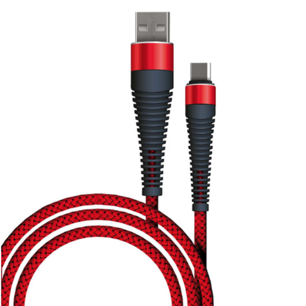 Кабель Borasco Fishbone USB - micro USB 1м Red