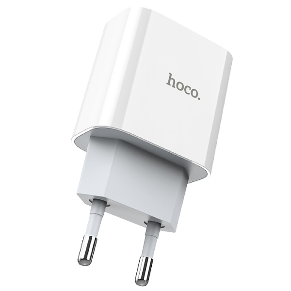 Сетевое зарядное устройство Hoco C76A Speed source (PD3.0 EU) White