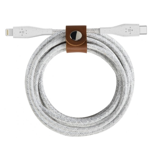 Кабель Belkin DuraTek Plus USB-C - Lightning White