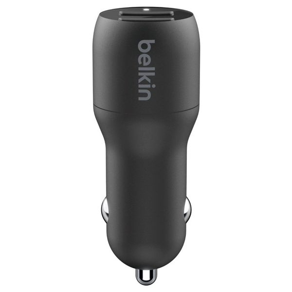 Зарядное устройство Belkin 24W Dual USB-A Car Charger with USB-A to Lightning Cable