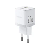 Адаптер питания Baseus Palm C+U 20W White(P10111608213-00) 