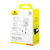 Адаптер питания Baseus Palm C+U 20W White(P10111608213-00)  - фото 3