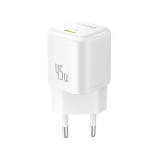 Адаптер питания Baseus PicoGo GaN 1C 45W White (P10176800213-00) 