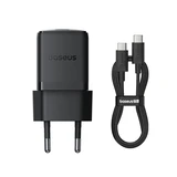 Адаптер питания Baseus Palm 1C 30W ( в комлпекте кабель Type-c ) Cluster Black  - фото 3