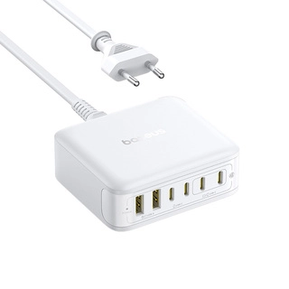 Адаптер питания Baseus EnerFill FH21 Desktop Charging Station 4C+2U 120W EU Moon White 