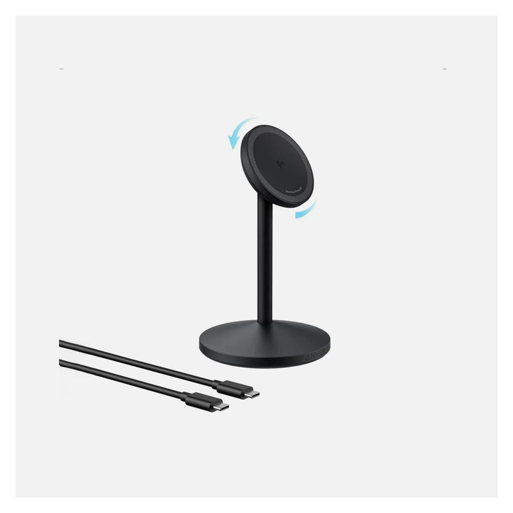 Беспроводное зарядное устройство Anker MagGo Single Stand (A25X1H11) Черный 