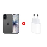Жиынтық Apple 20W USB-C (MD3J4ZM/A) + Apple iPhone 17 8/256GB Black 