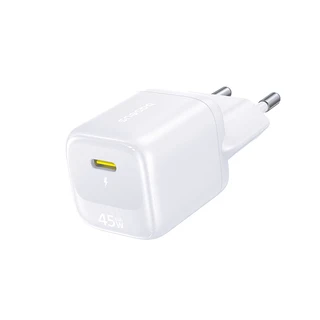 Адаптер питания Baseus FN22 1C 45W EU Moon White (E0123301) 