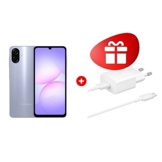 Комплект Samsung 15W EP-T1510XWEGRU White + Samsung Galaxy A07s 4/128GB Light Violet 