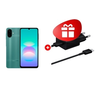 Комплект Samsung 15W EP-T1510XBEGRU Black + Samsung Galaxy A08 6/128GB Green 