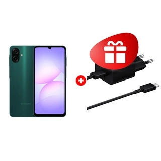 Комплект Samsung 15W EP-T1510XBEGRU Black + Samsung Galaxy A07s 4/128GB Green 