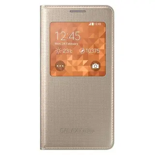 Чехол Samsung EF-CG850BFEGRU S View Cover для Samsung Galaxy Alpha(Gold)