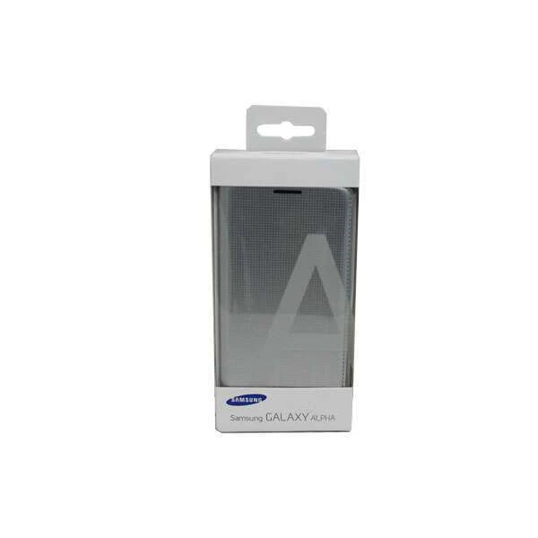 Чехол Samsung Flip Cover для Galaxy Alpha EF-FG850BSEGRU (Silver) - фото 3
