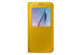 Чехол Samsung Galaxy S6 S View Cover Gold (PU)