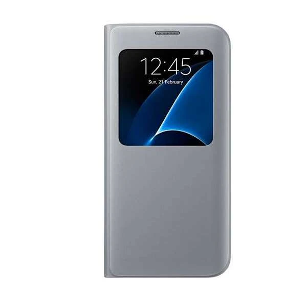 Чехол Samsung S View Cover Silver EF-CG935PSEGRU для Galaxy S7 Edge Silver - фото 2