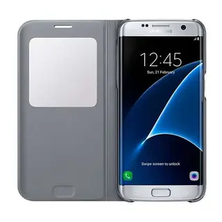 Чехол Samsung S View Cover Silver EF-CG935PSEGRU для Galaxy S7 Edge Silver