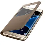Чехол Samsung S View Cover для Galaxy S7 Edge Gold