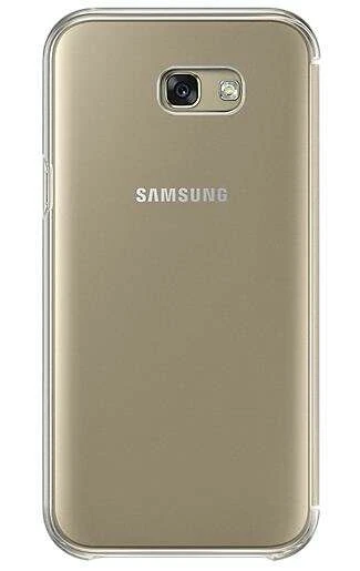 Чехол Samsung Clear View Cover для Galaxy A5 2017 EF-ZA520CFEGRU Gold - фото 3