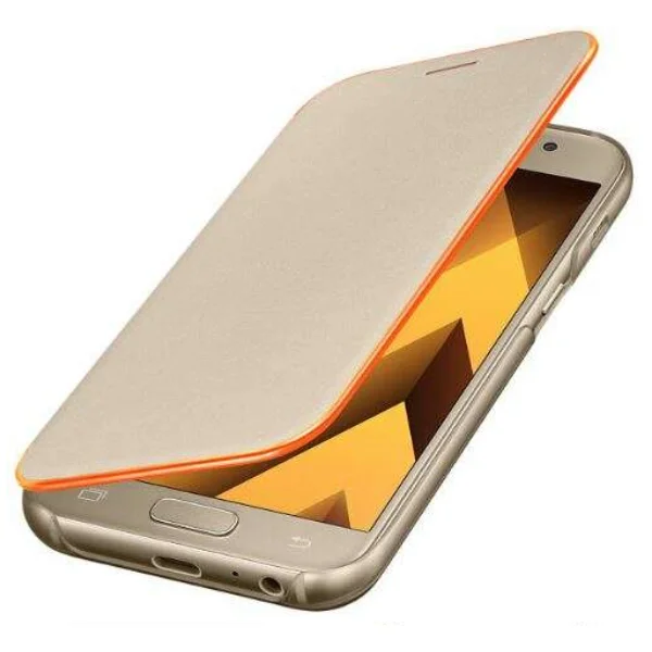 Қап Samsung Galaxy A3 Neon Flip Cover (EF-FA320PFEGRU) Gold үшін - фото 4