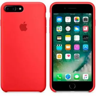 Чехол Apple для iPhone 7 Plus Silicone Case MMQV2, (красный)