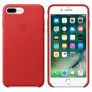 Чехол Apple для iPhone 7 Plus/8 Plus Leather Case (MMYK2) Red