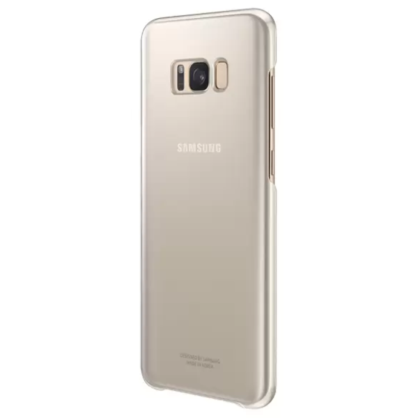 Қап Samsung Galaxy S8+ Clear Cover (EF-QG955CFEGRU) Gold үшін