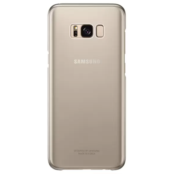 Қап Samsung Galaxy S8+ Clear Cover (EF-QG955CFEGRU) Gold үшін