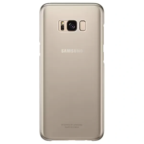 Чехол Samsung для Galaxy S8+ Clear Cover (EF-QG955CFEGRU) Gold
