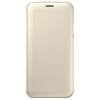 Чехол Samsung для Galaxy J7 2017 Wallet Cover (EF-WJ730CFEGRU) Gold