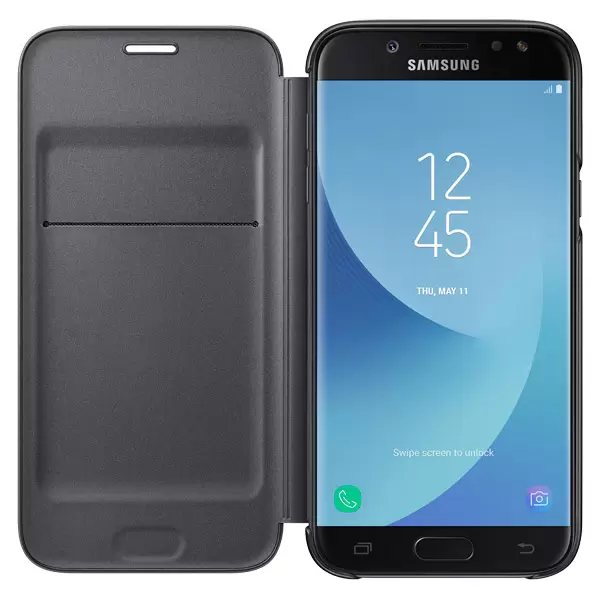 Қап Samsung Galaxy J5 2017 Wallet Cover (EF-WJ530CBEGRU) Black үшін