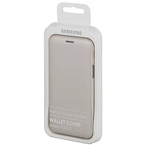 Қап Samsung Galaxy J5 2017 Wallet Cover (EF-WJ530CFEGRU) Gold үшін