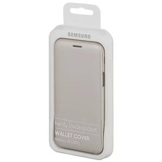 Чехол Samsung для Galaxy J5 2017 Wallet Cover (EF-WJ530CFEGRU) Gold