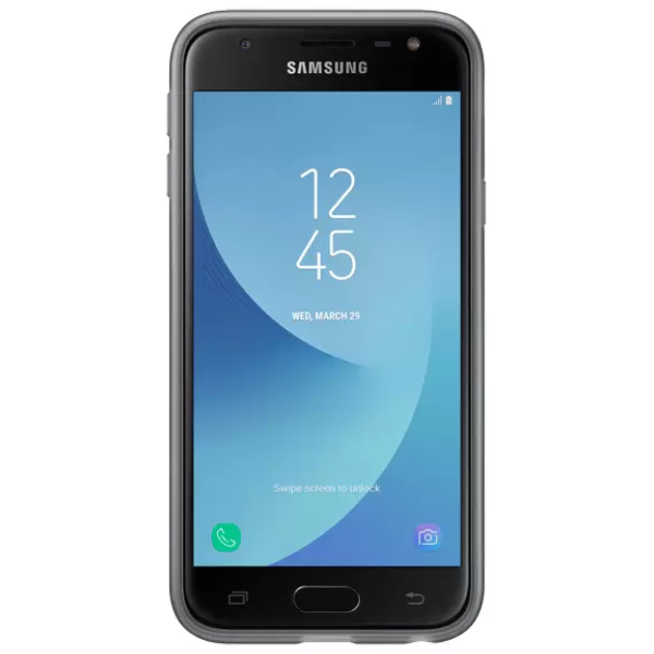 Қап Samsung Galaxy J3 2017 Jelly Cover (EF-AJ330TBEGRU) Black үшін