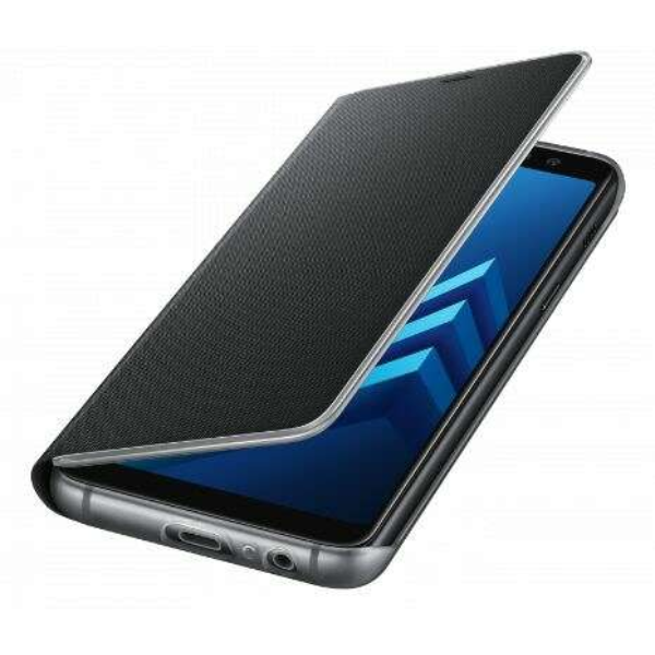 Қап Samsung Galaxy A8 Neon Flip Wallet (EF-FA530PBEGRU) Black үшін