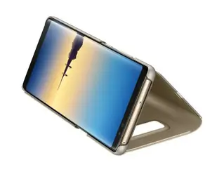 Чехол Samsung Clear View Standing Cover для Galaxy Note 8 (EF-ZN950CFEGRU), Gold