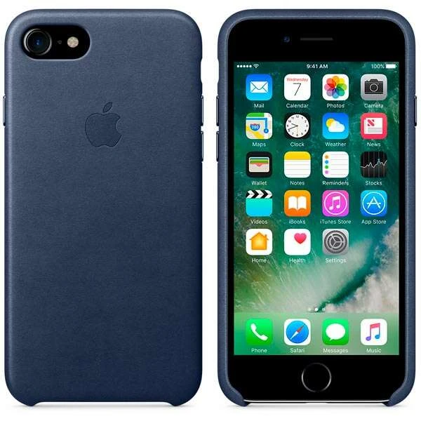 Чехол Apple iPhone 7 Leather Case MMY32ZM/A Midnight Blue - фото 2