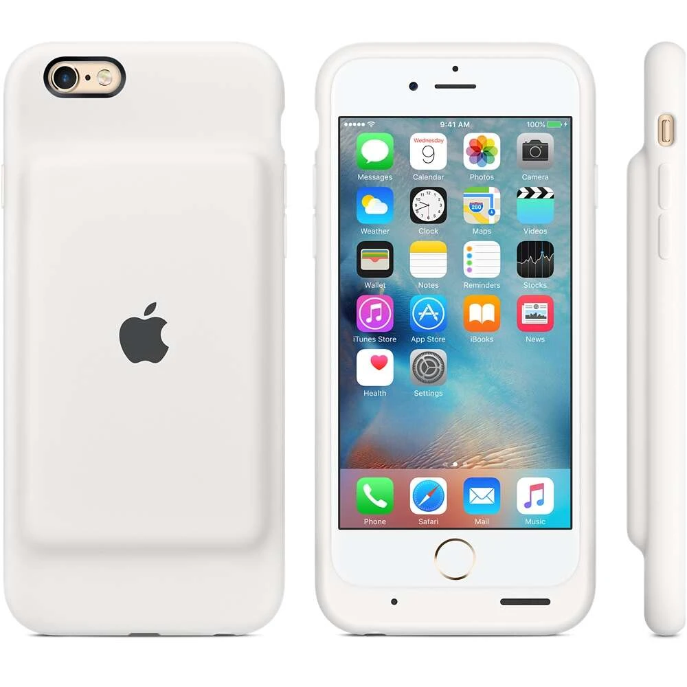 Чехол-аккумулятор Apple MGQM2 iPhone 6s Smart Battery Case White - фото 2