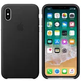 Чехол Apple iPhone X Leather Case Black - фото 3