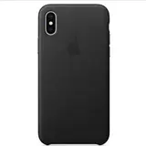 Чехол Apple iPhone X Leather Case Black