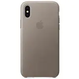 Чехол Apple iPhone X Leather Case Taupe - фото 2