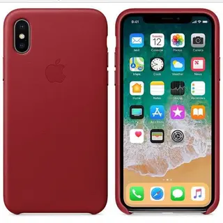 Чехол Apple iPhone X Leather Case PRODUCT Red