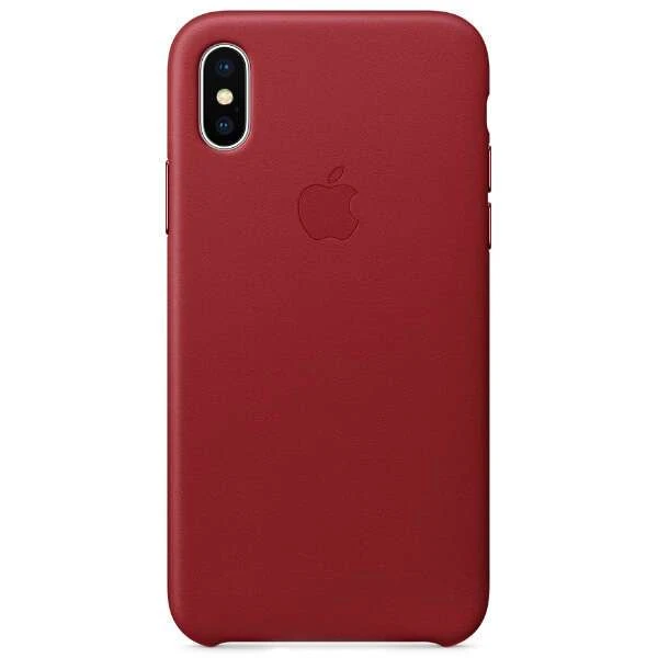 Чехол Apple iPhone X Leather Case PRODUCT Red - фото 2