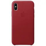 Чехол Apple iPhone X Leather Case PRODUCT Red - фото 2