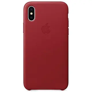Чехол Apple iPhone X Leather Case PRODUCT Red