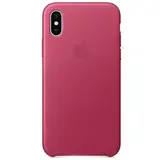 Чехол Apple iPhone X Leather Case Pink Fuchsia - фото 3