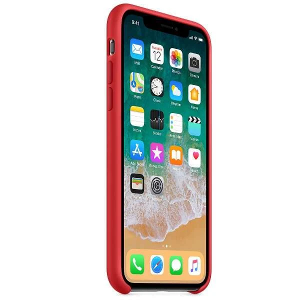 Чехол Apple iPhone X Silicone Case PRODUCT Red - фото 2