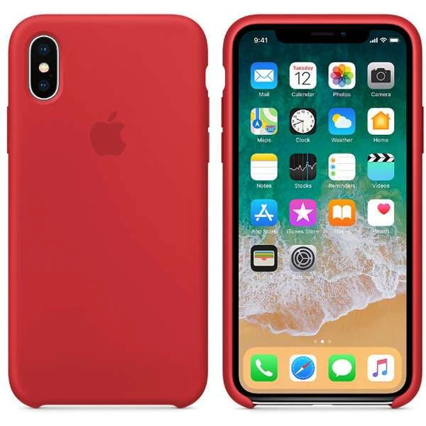 Чехол Apple iPhone X Silicone Case PRODUCT Red