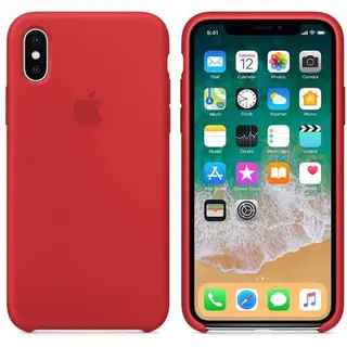 Чехол Apple iPhone X Silicone Case PRODUCT Red