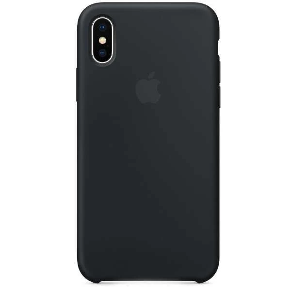 Чехол Apple iPhone X Silicone Case Black - фото 2