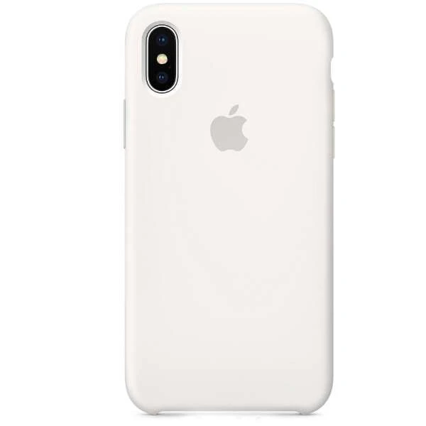 Чехол Apple iPhone X Silicone Case White - фото 3